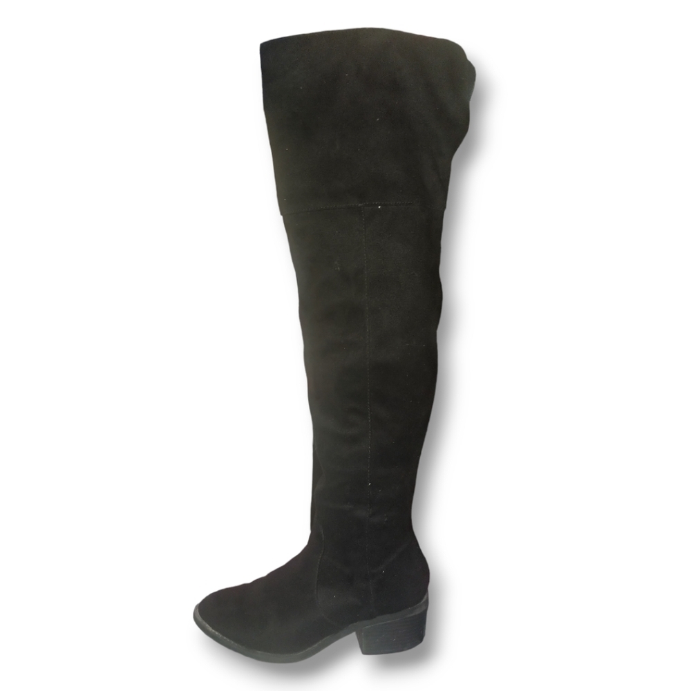 EXPRESS Over The Knee Faux Suede Boots - Black | Size 7 - Picture 11 of 16